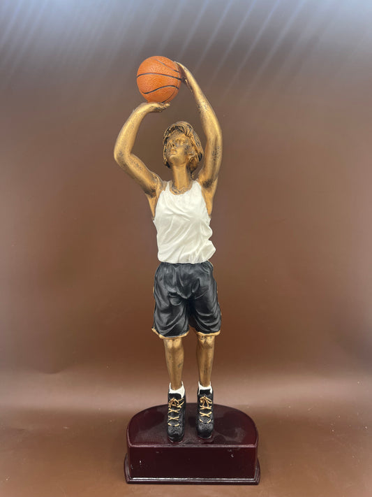 Female Basketball Resin Trophy 11"