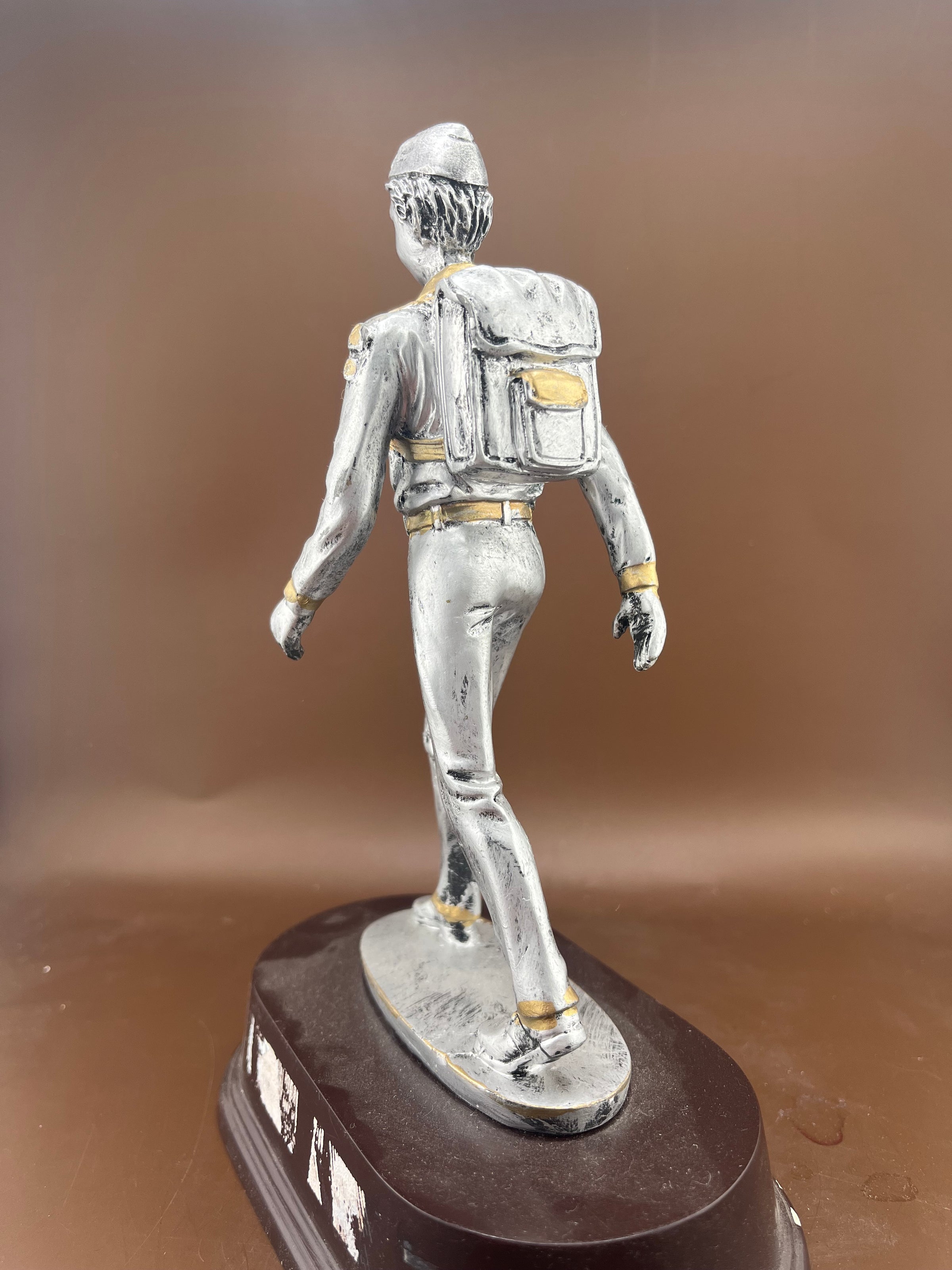 Boy Scout with Gold Trim Resin Trophy - view 3