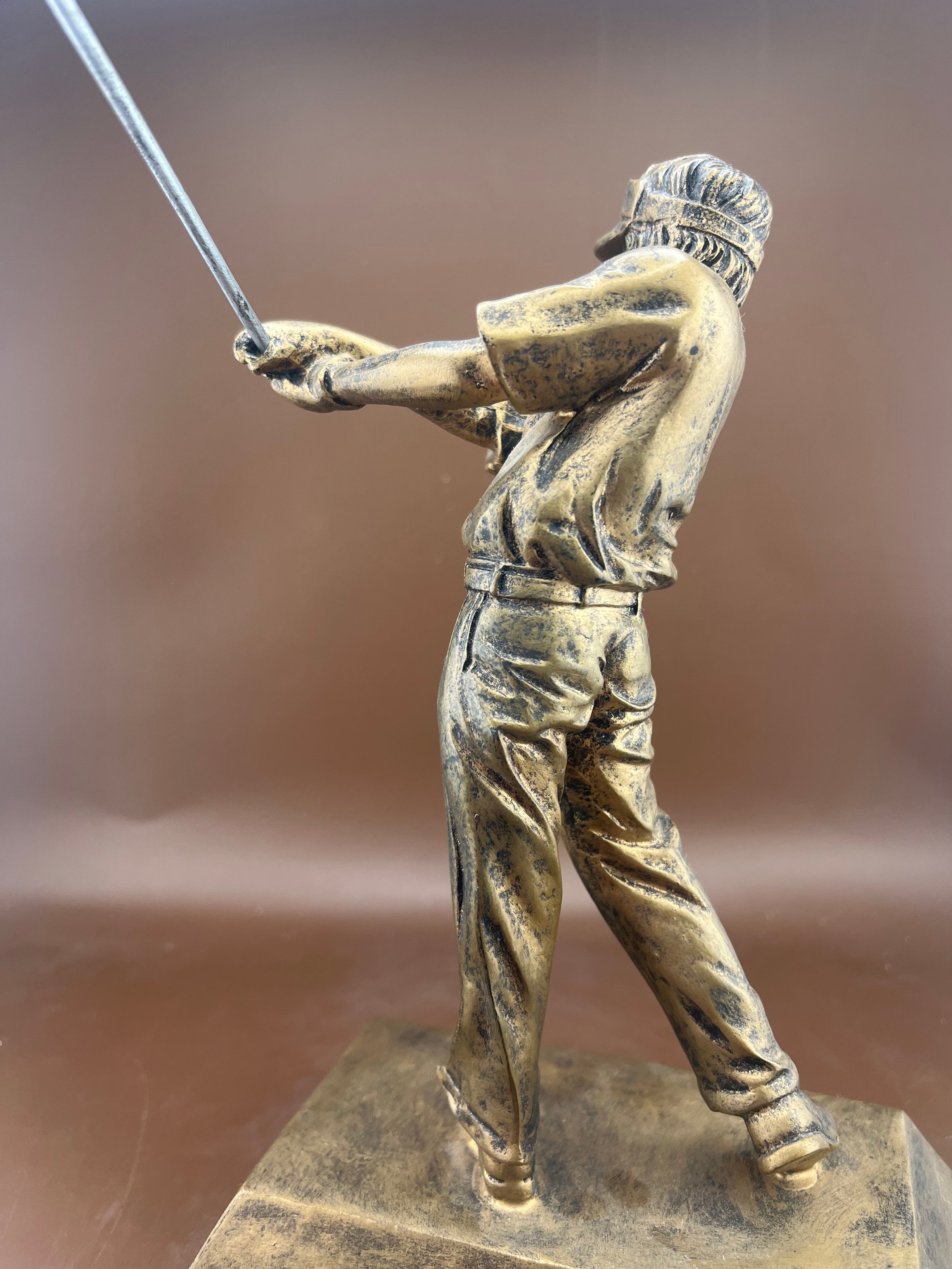 Male Golfer 8" Resin Trophy - view 3