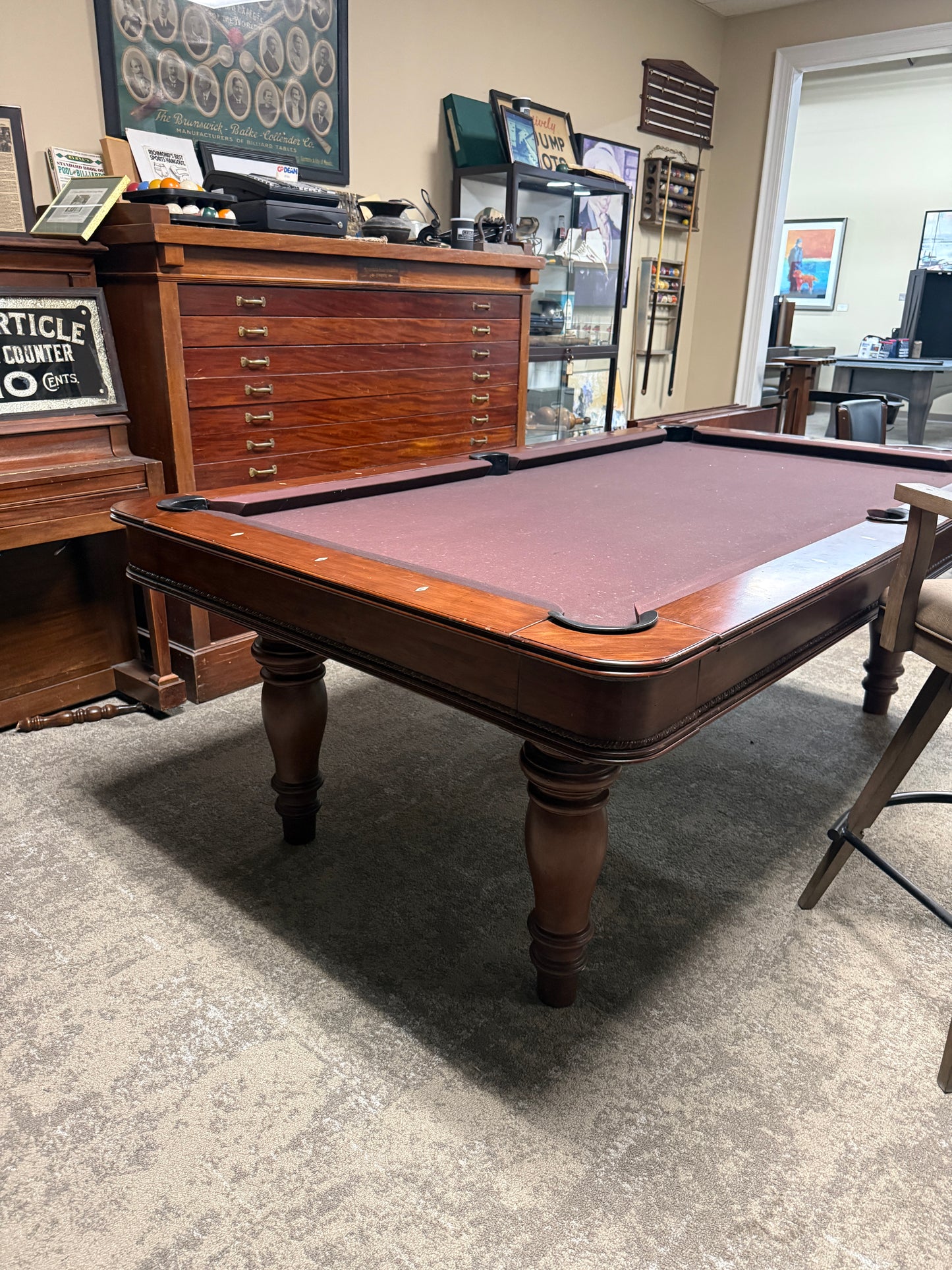 Pre - Owned 7' Thomas Aaron Pool Table