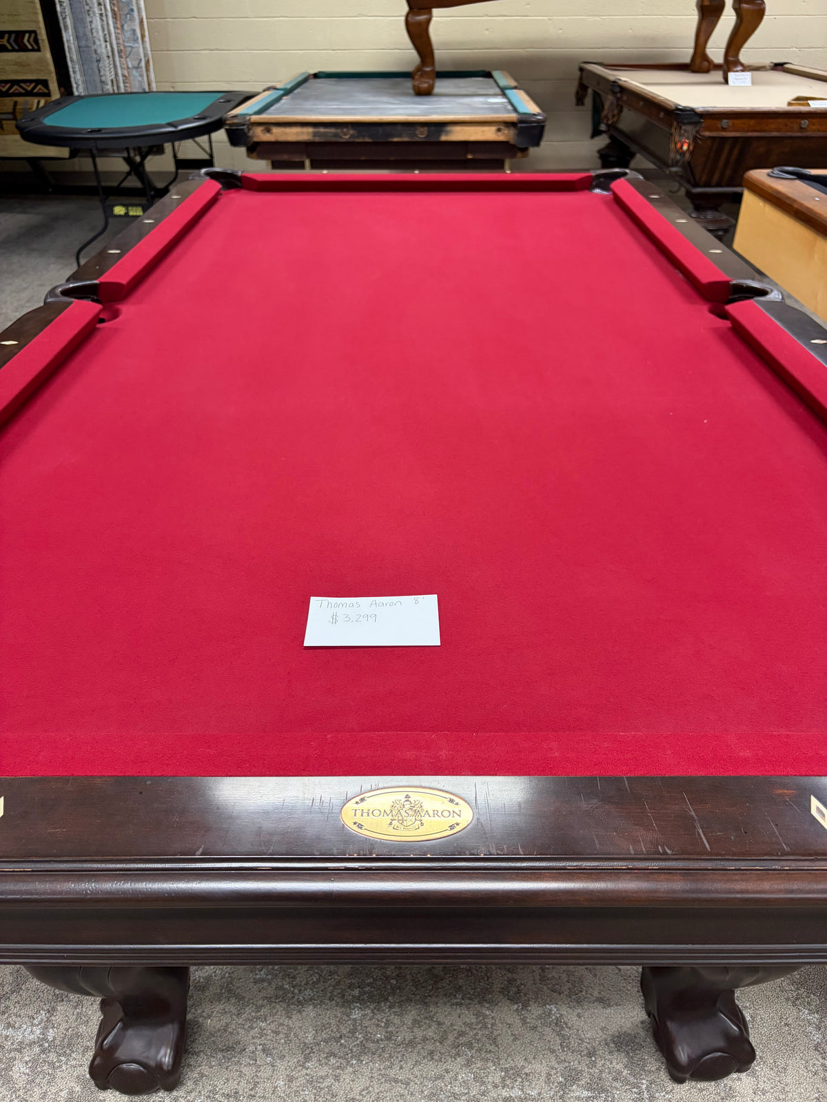Pre-Owned 8' Thomas Aaron Pool Table