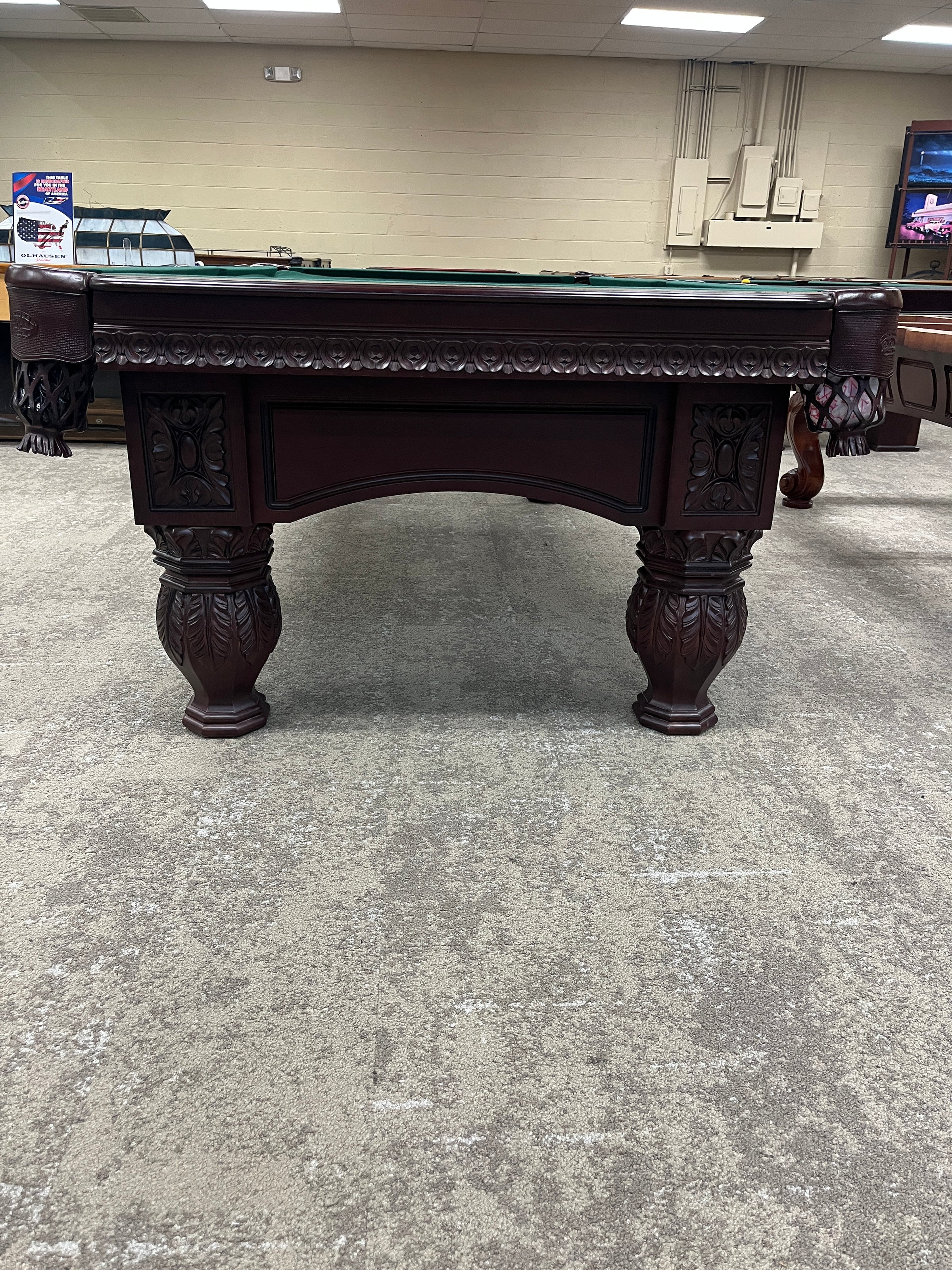 Pre Owned 8' Olhausen Venetian Pool Table w/ Drawer - view 4