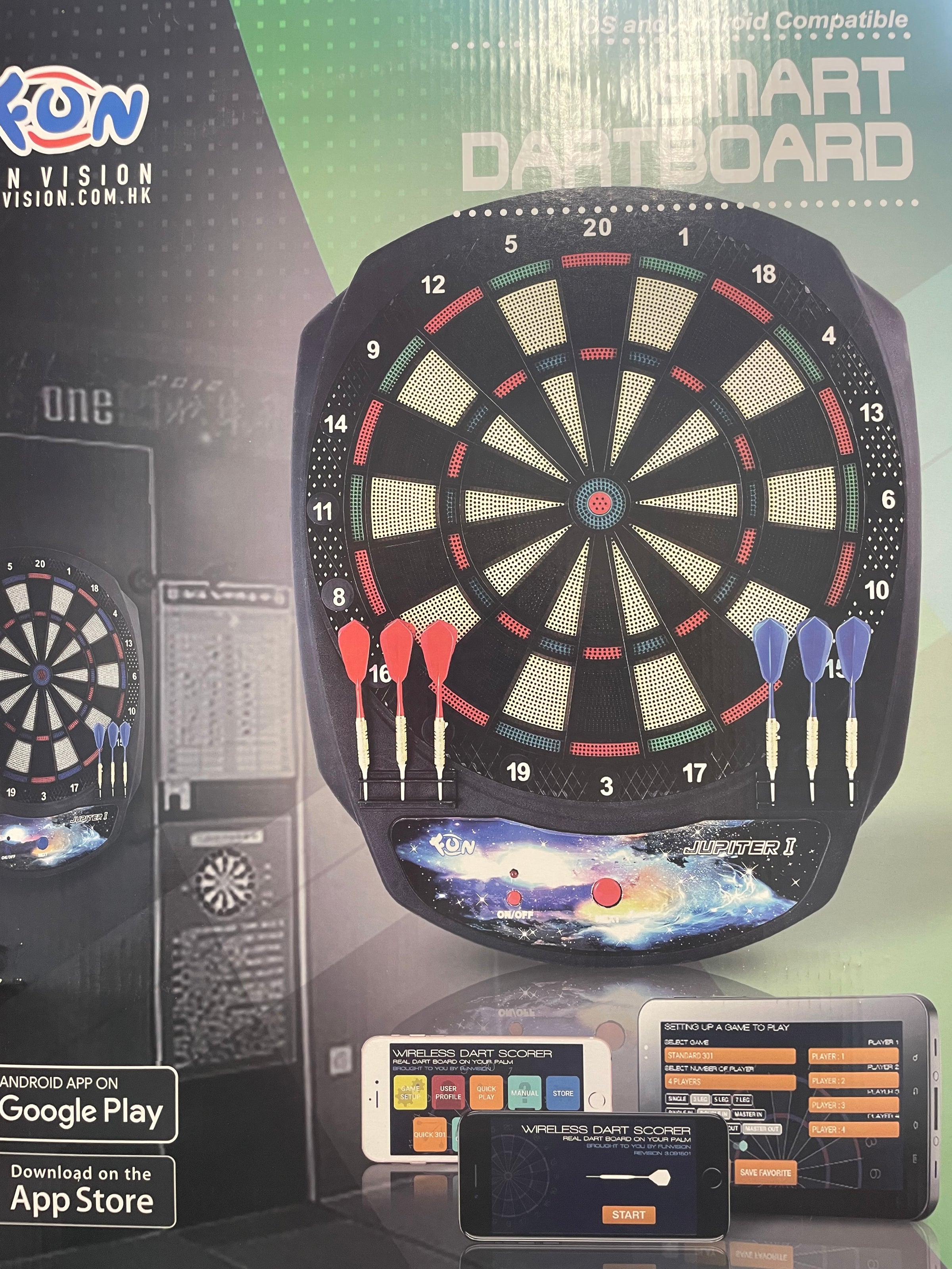 Smart Dartboard Jupiter Soft Tip
