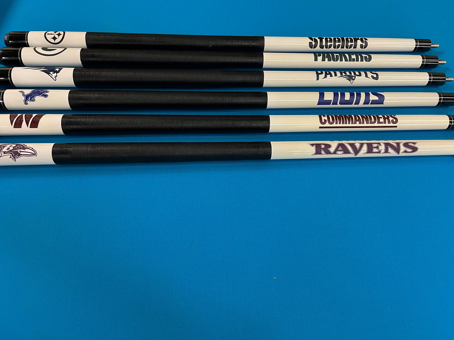 NFL Team Laser Etched Pool Cues