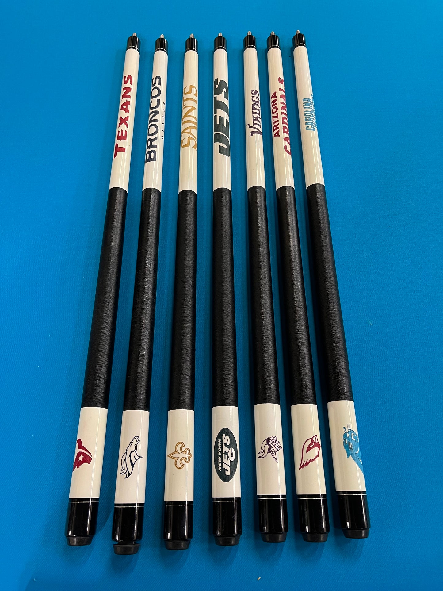 NFL Team Laser Etched Pool Cues