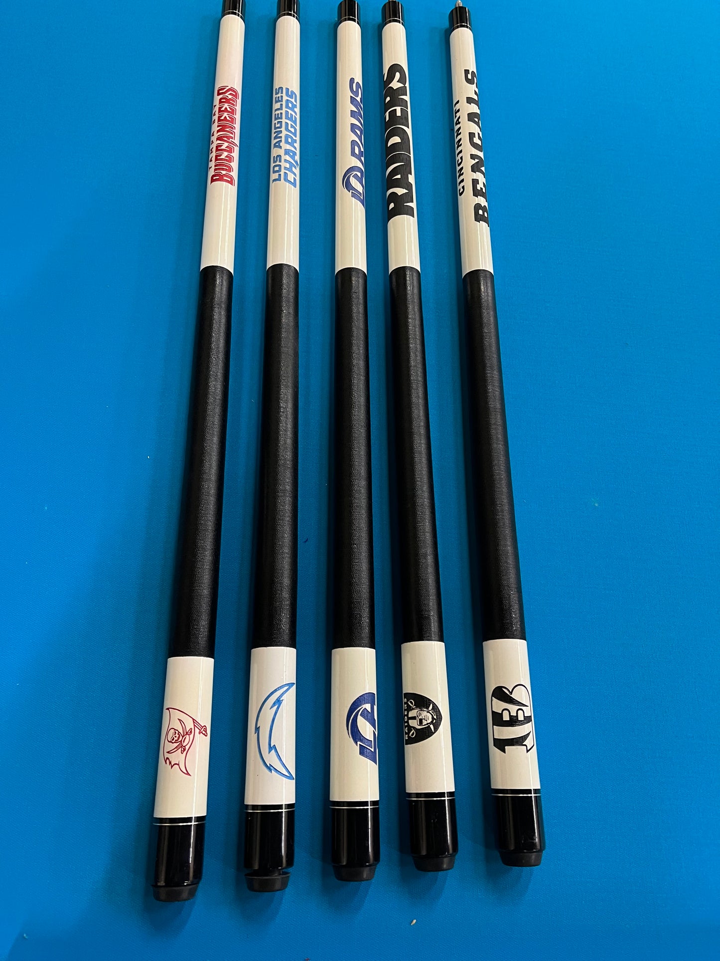 NFL Team Laser Etched Pool Cues