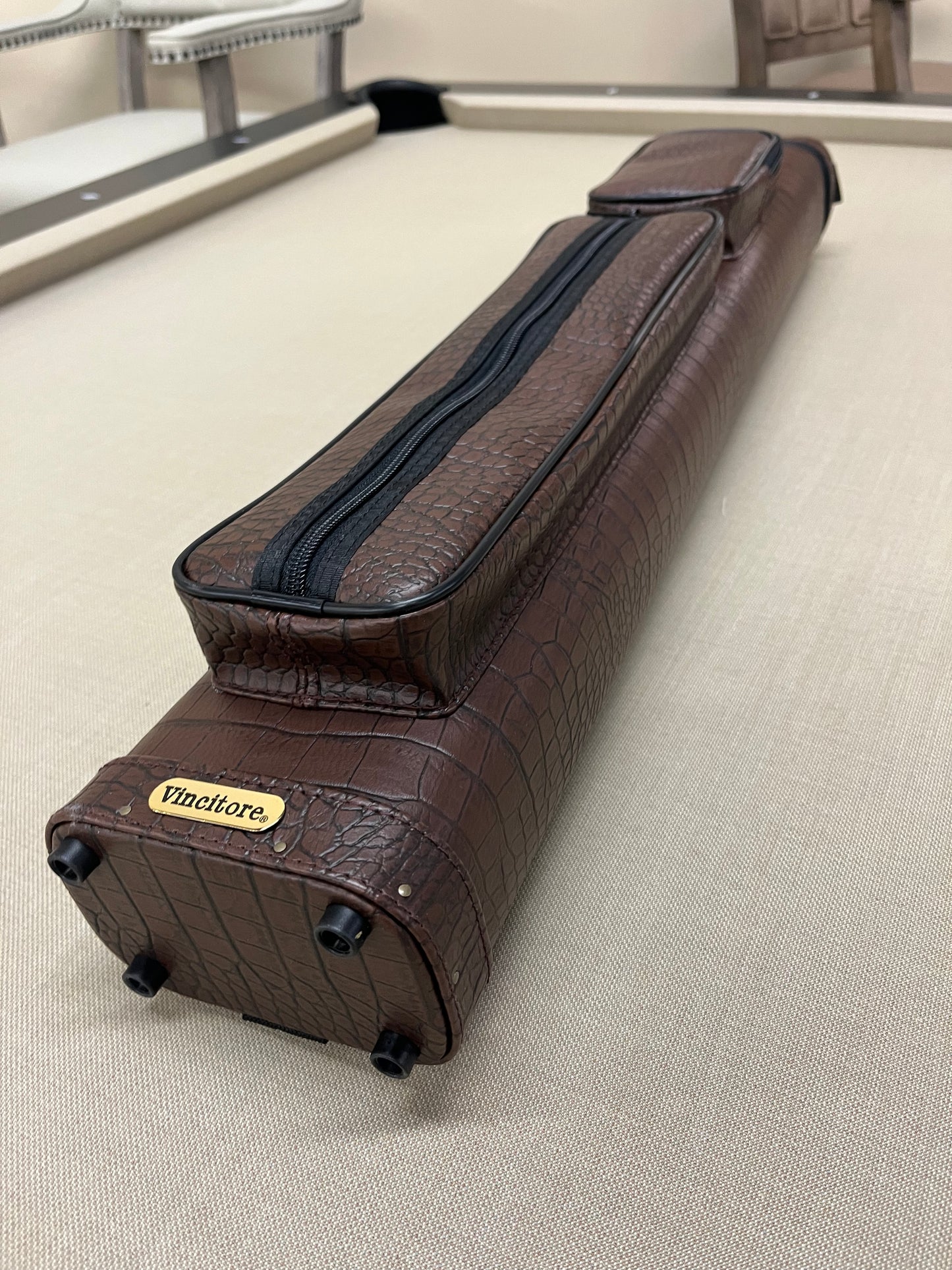 J&J Vincitore Alligator Print Cue Case 4x6