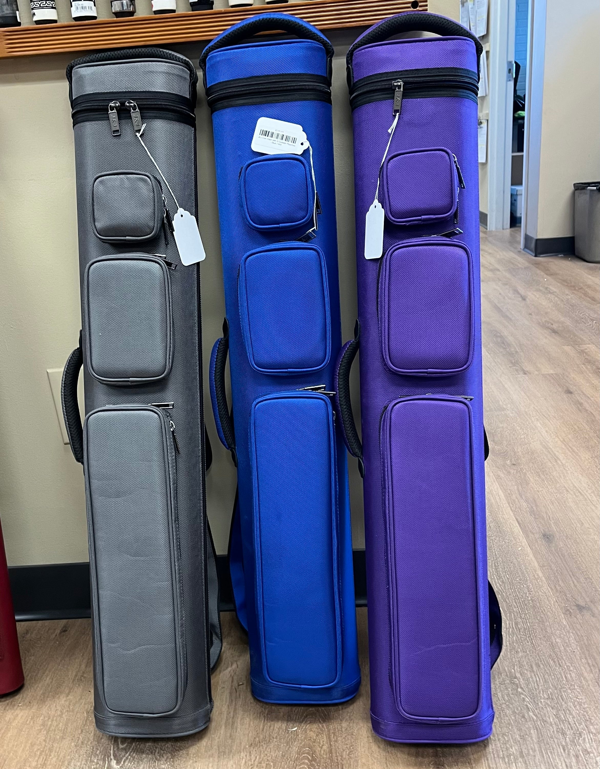 J&J Cue Case with 3 Outside Pouches, Backpack Straps, and Two Handles - view 2