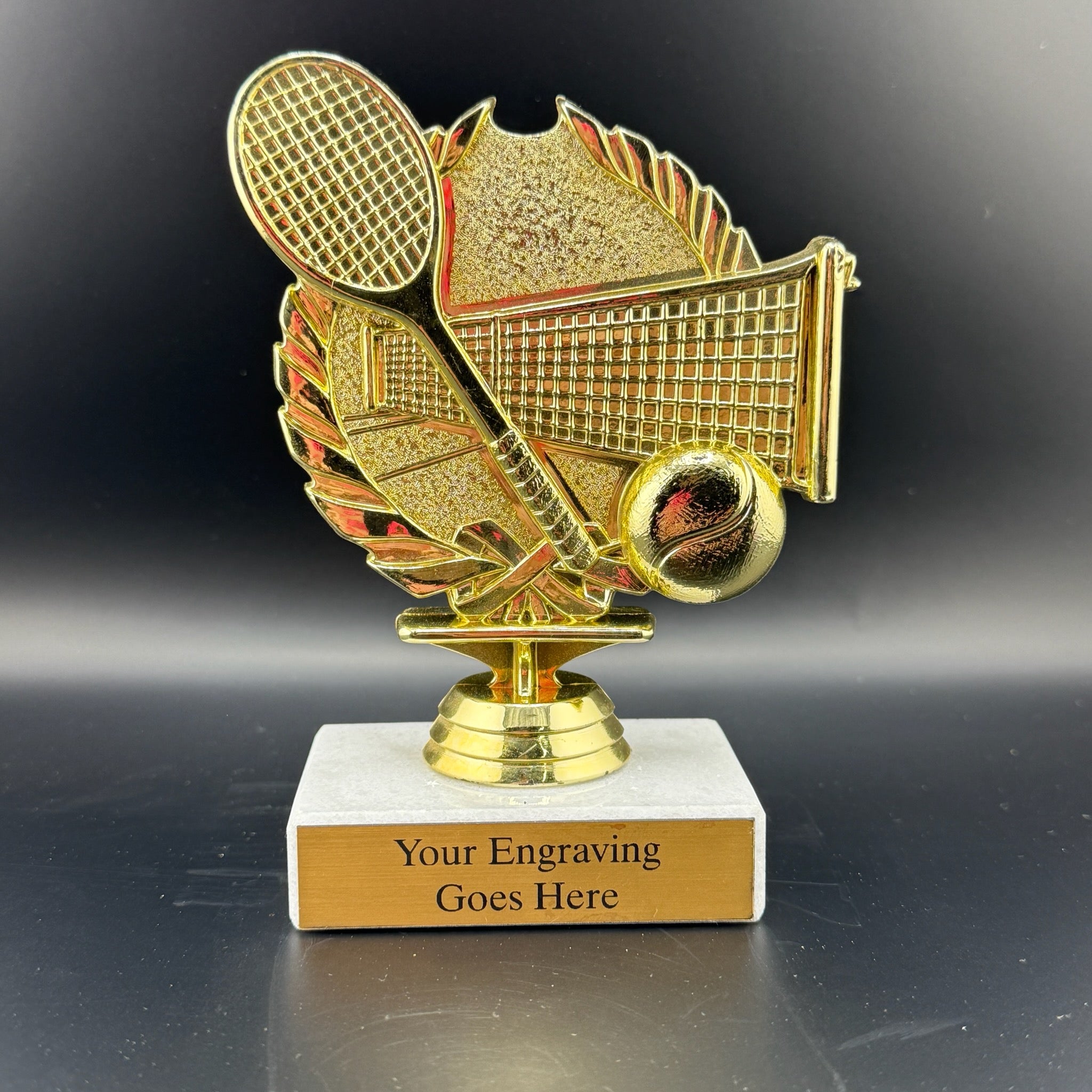 Tennis Wreath Trophy 4 3/4" - view 2