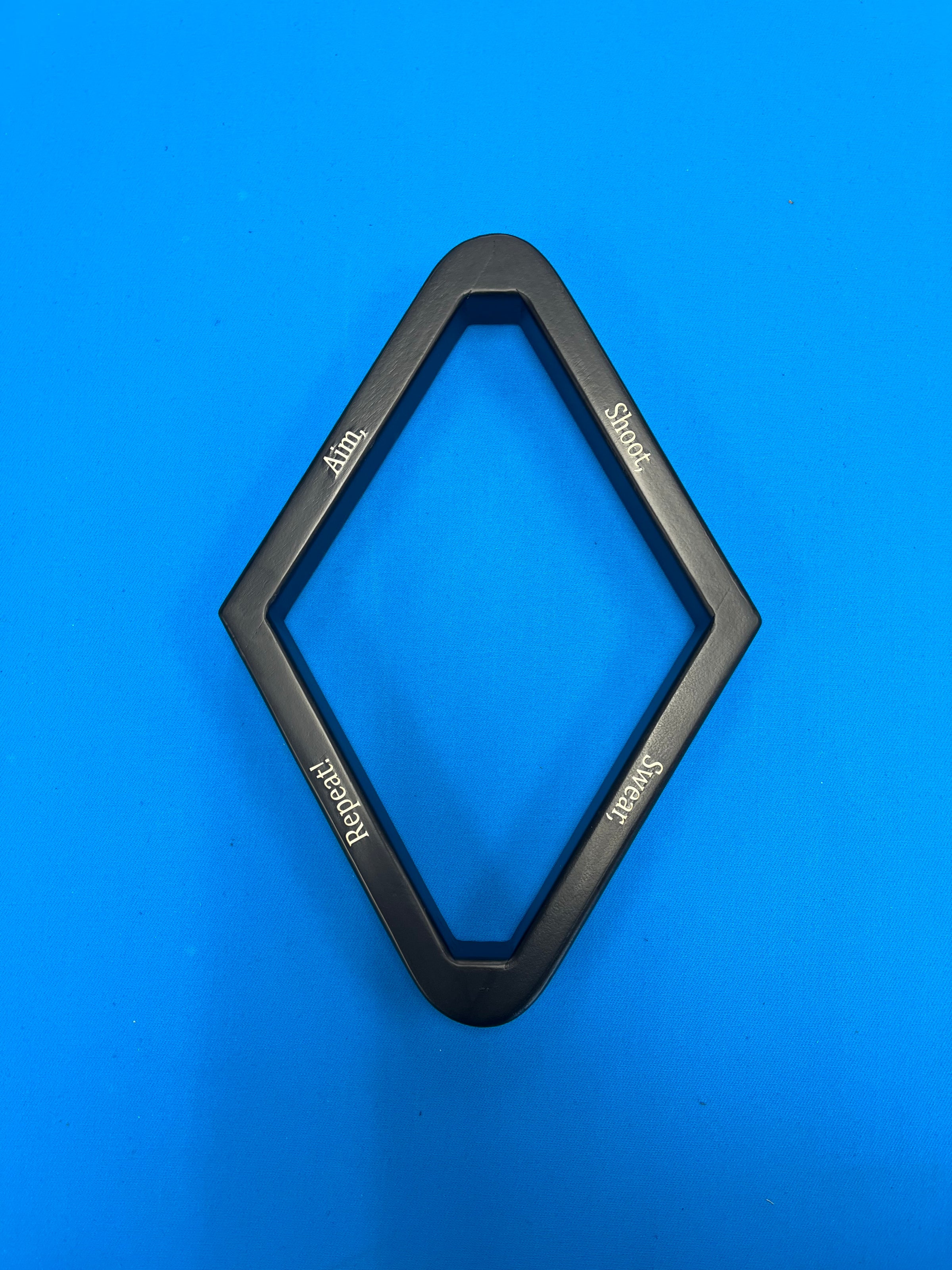 9-Ball Rack "Aim, Shoot, Swear, Repeat"