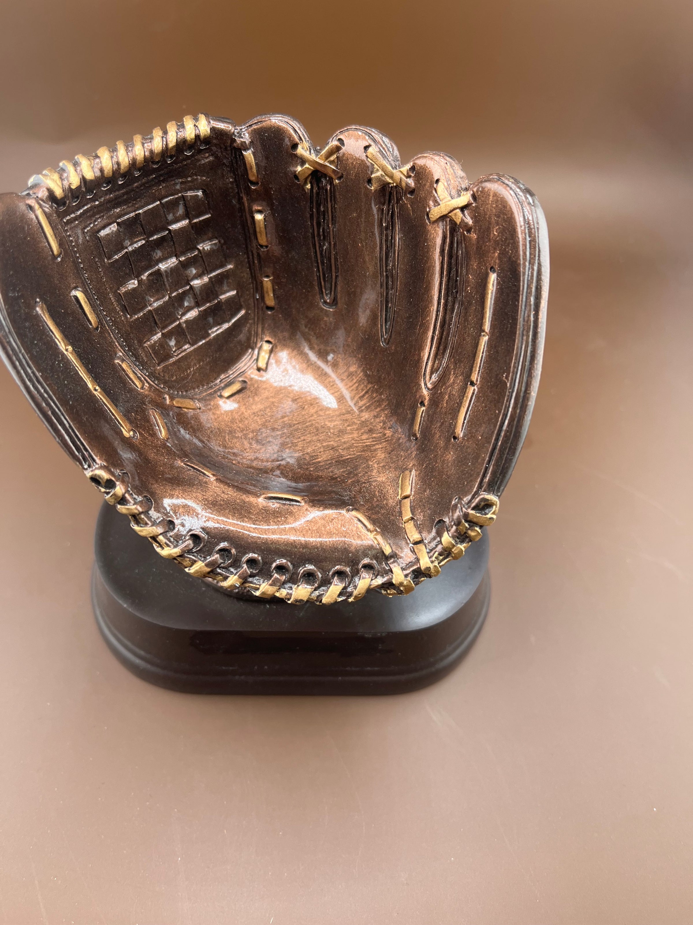 Bronze 5" Baseball Glove Resin Trophy - view 4