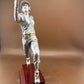 Silver Softball Resin Trophy 8"