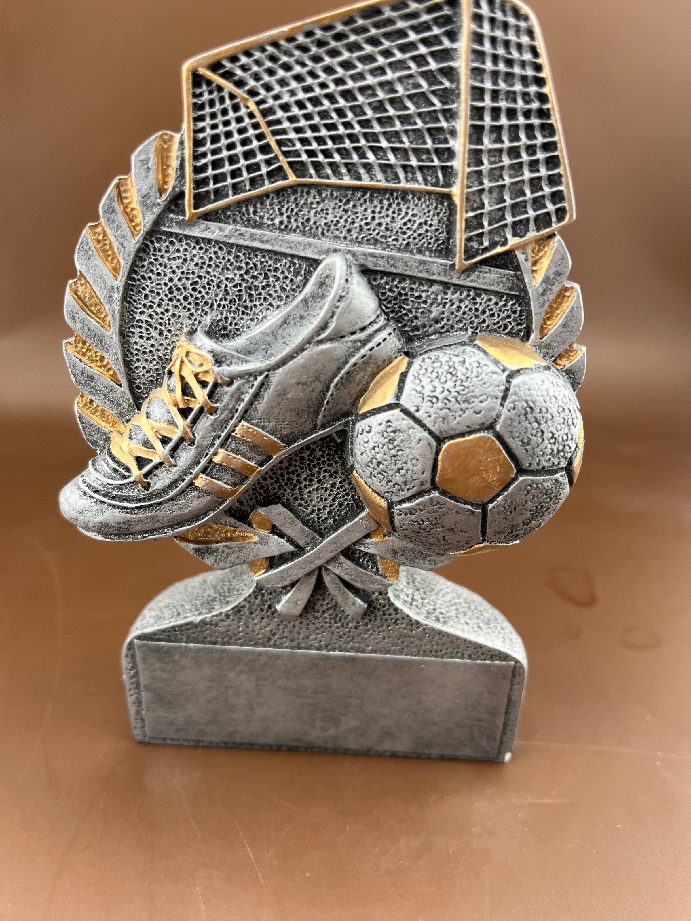Soccer Silver and Gold 5" Resin Trophy - view 4
