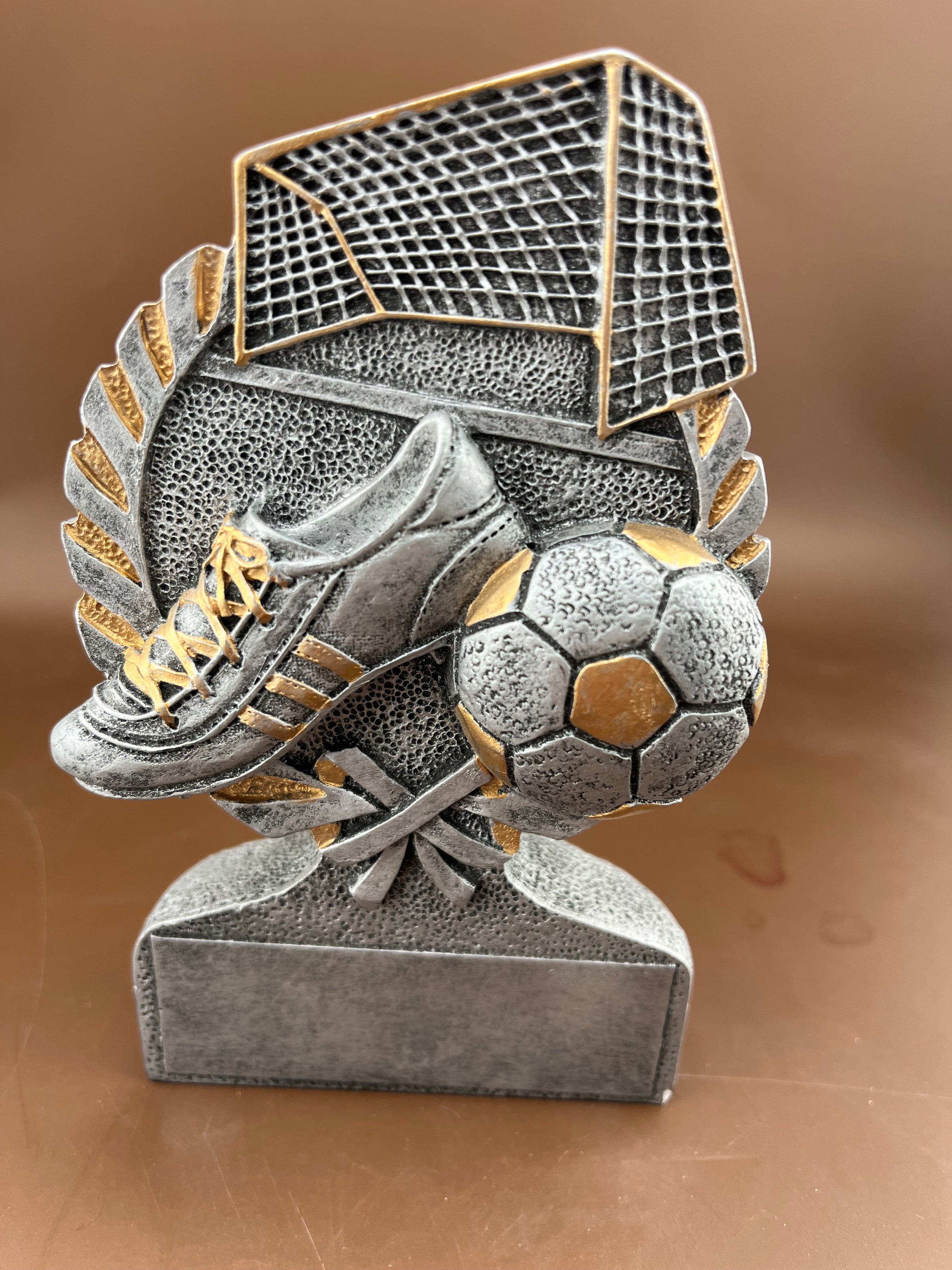 Soccer Silver and Gold 5" Resin Trophy