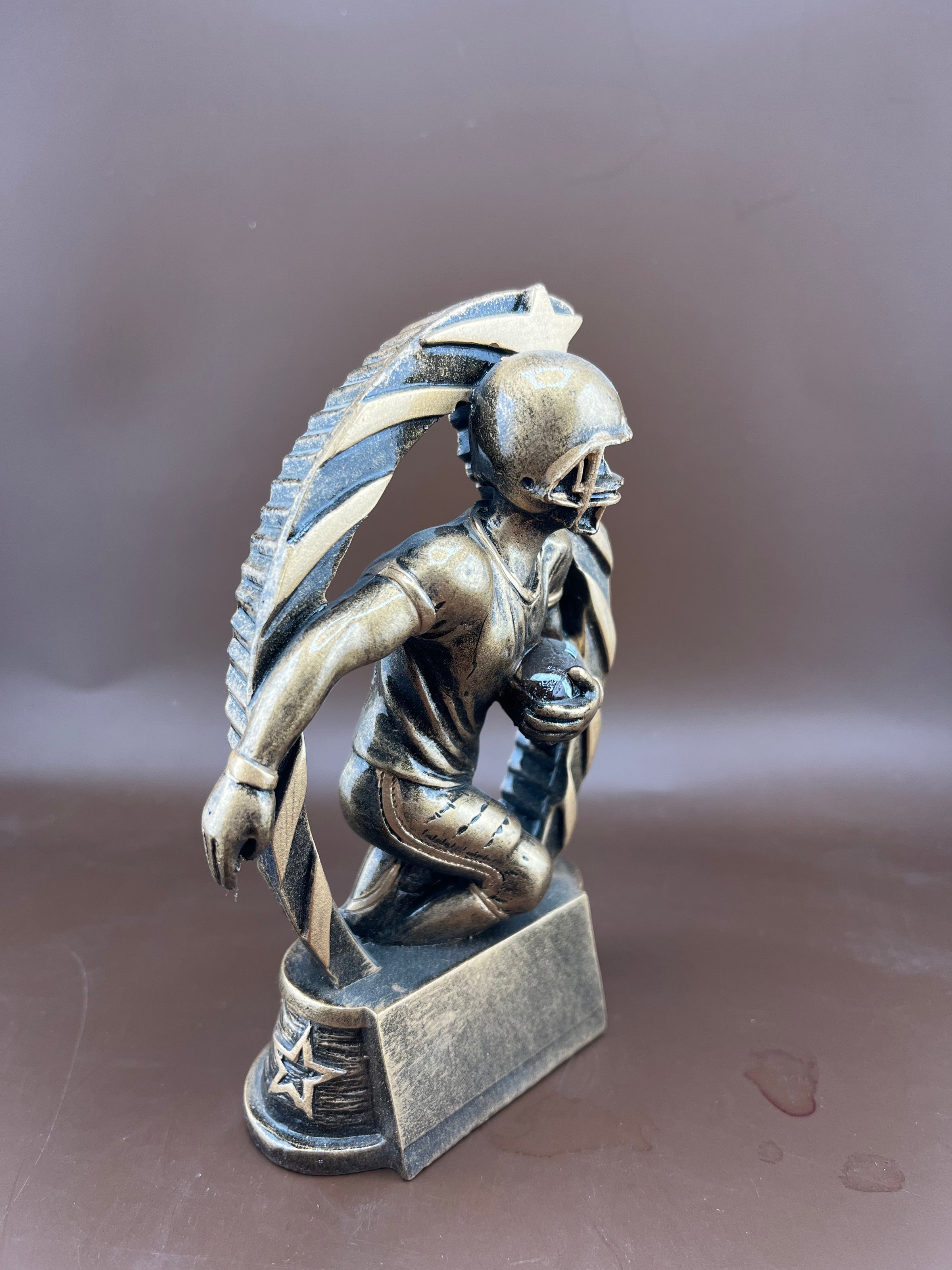 Running Star Football Male 5.5" Resin Trophy - view 2