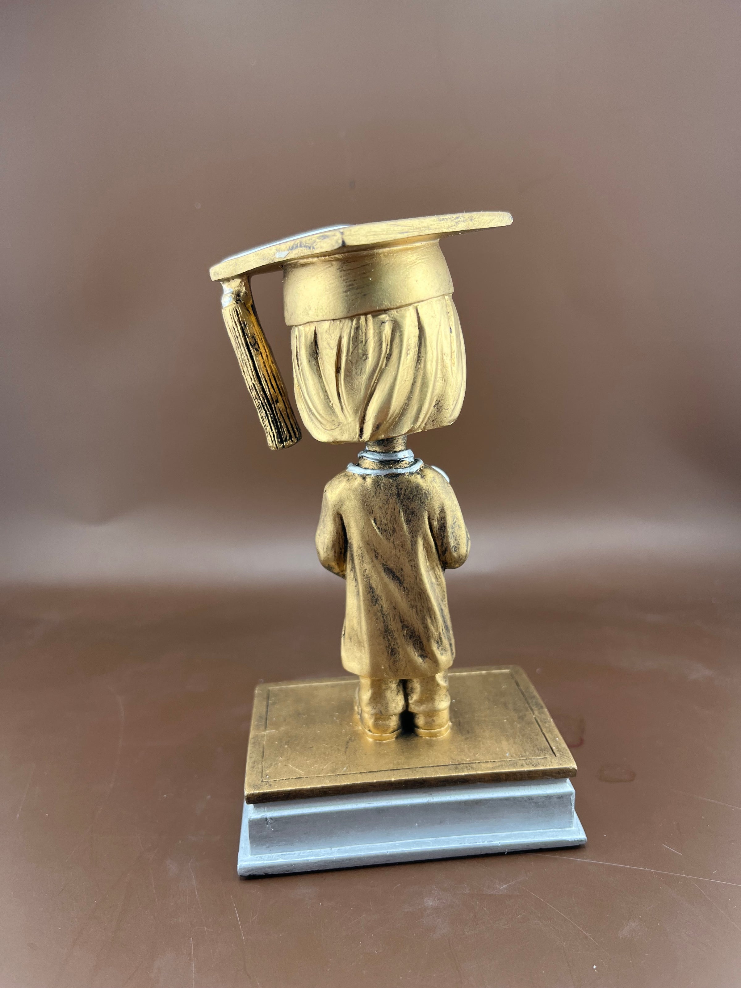 Girl Graduation Bobblehead 5.75" Resin Trophy - view 4