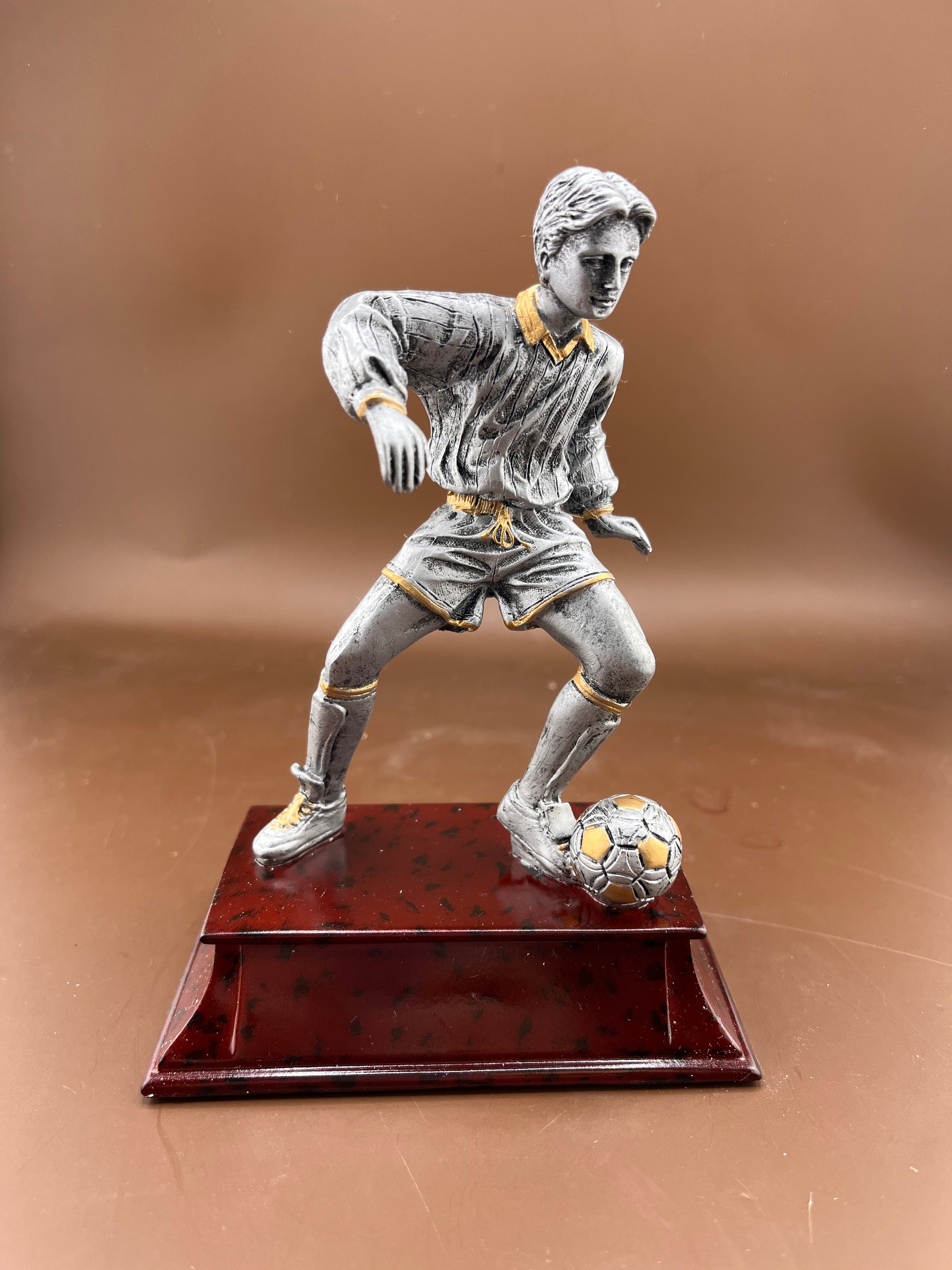 Male Soccer Player 8" Resin Trophy