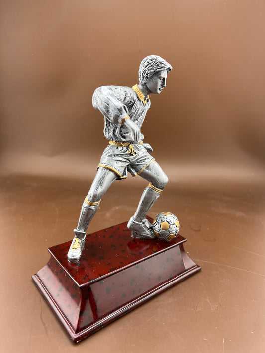Male Soccer Player 8" Resin Trophy - view 2