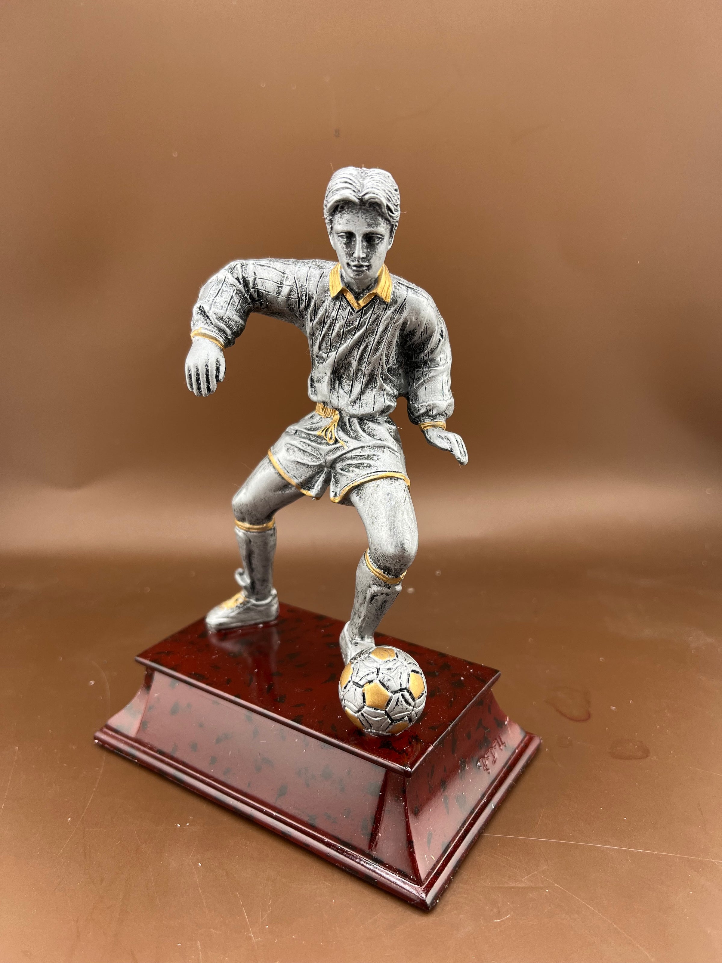 Male Soccer Player 8" Resin Trophy - view 3