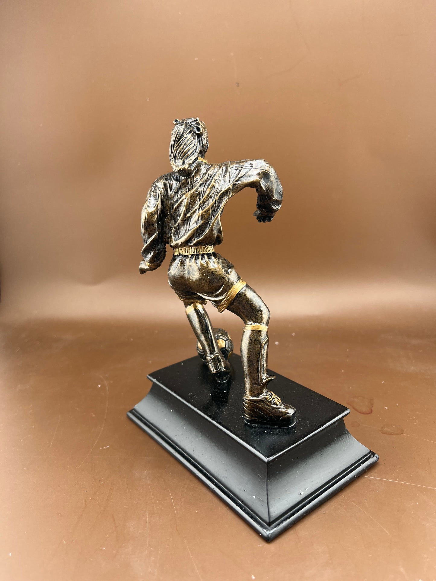 Female Soccer Action 6" Resin Trophy