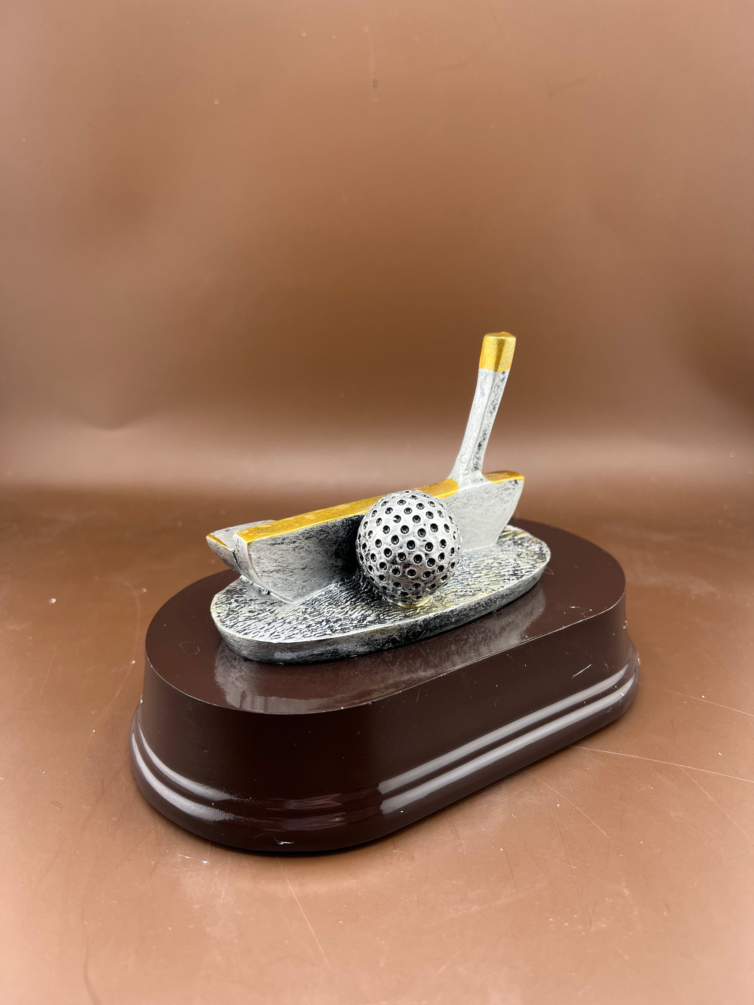 Golf Club Putter and Ball Resin Trophy - view 2