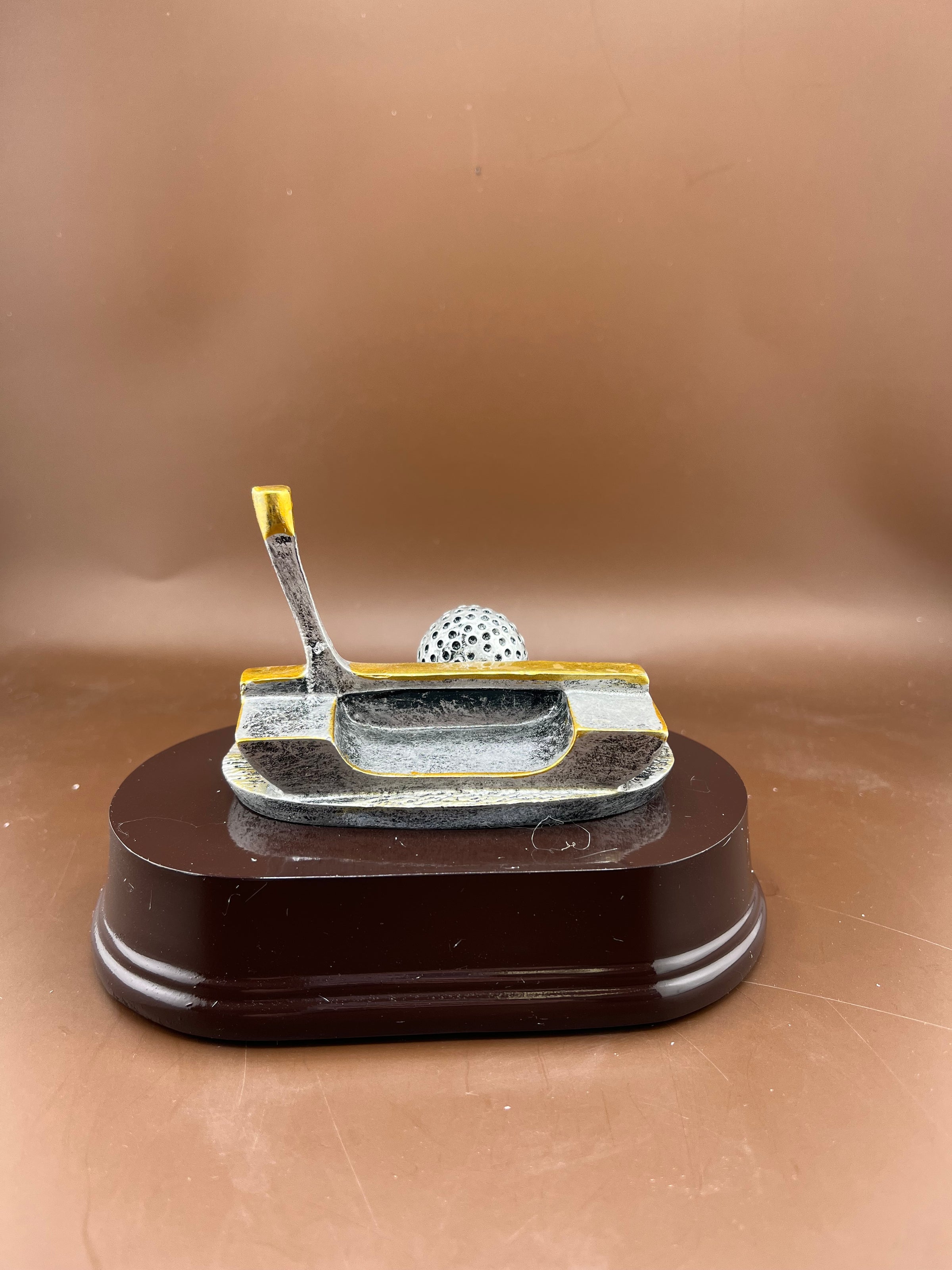 Golf Club Putter and Ball Resin Trophy - view 3