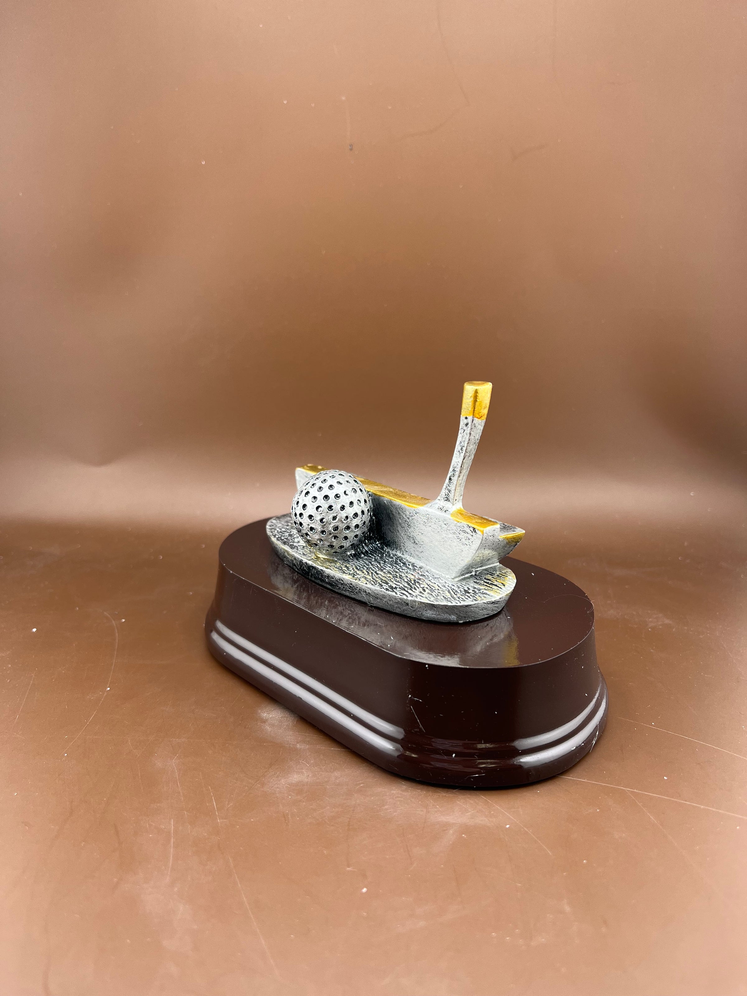 Golf Club Putter and Ball Resin Trophy - view 4