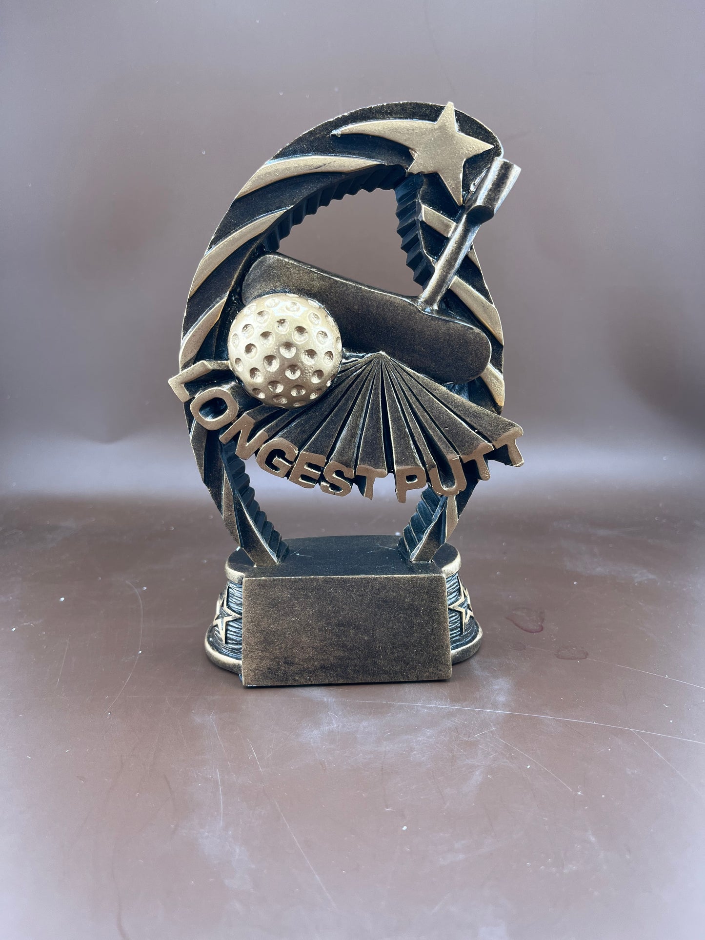 Running Star Longest Drive 6.5" Resin Trophy