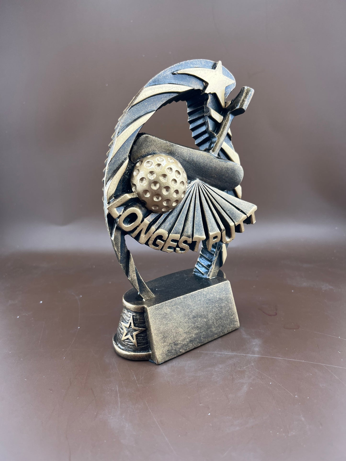 Running Star Longest Drive 6.5" Resin Trophy