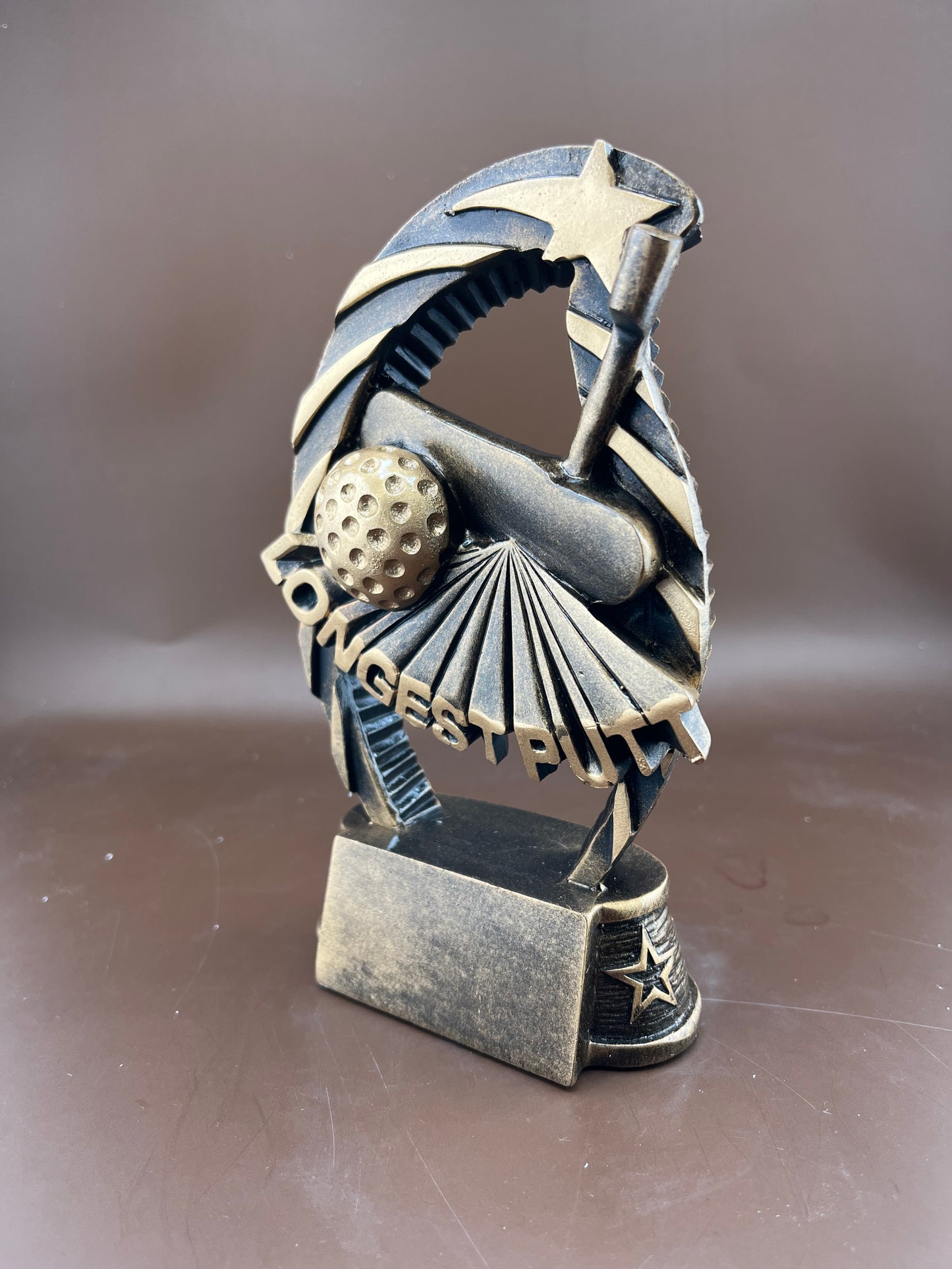 Running Star Longest Drive 6.5" Resin Trophy