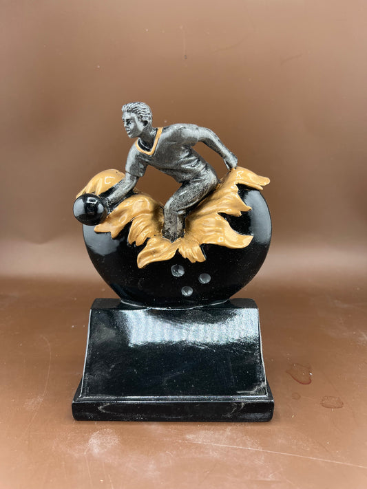 Male Bowling Resin Trophy