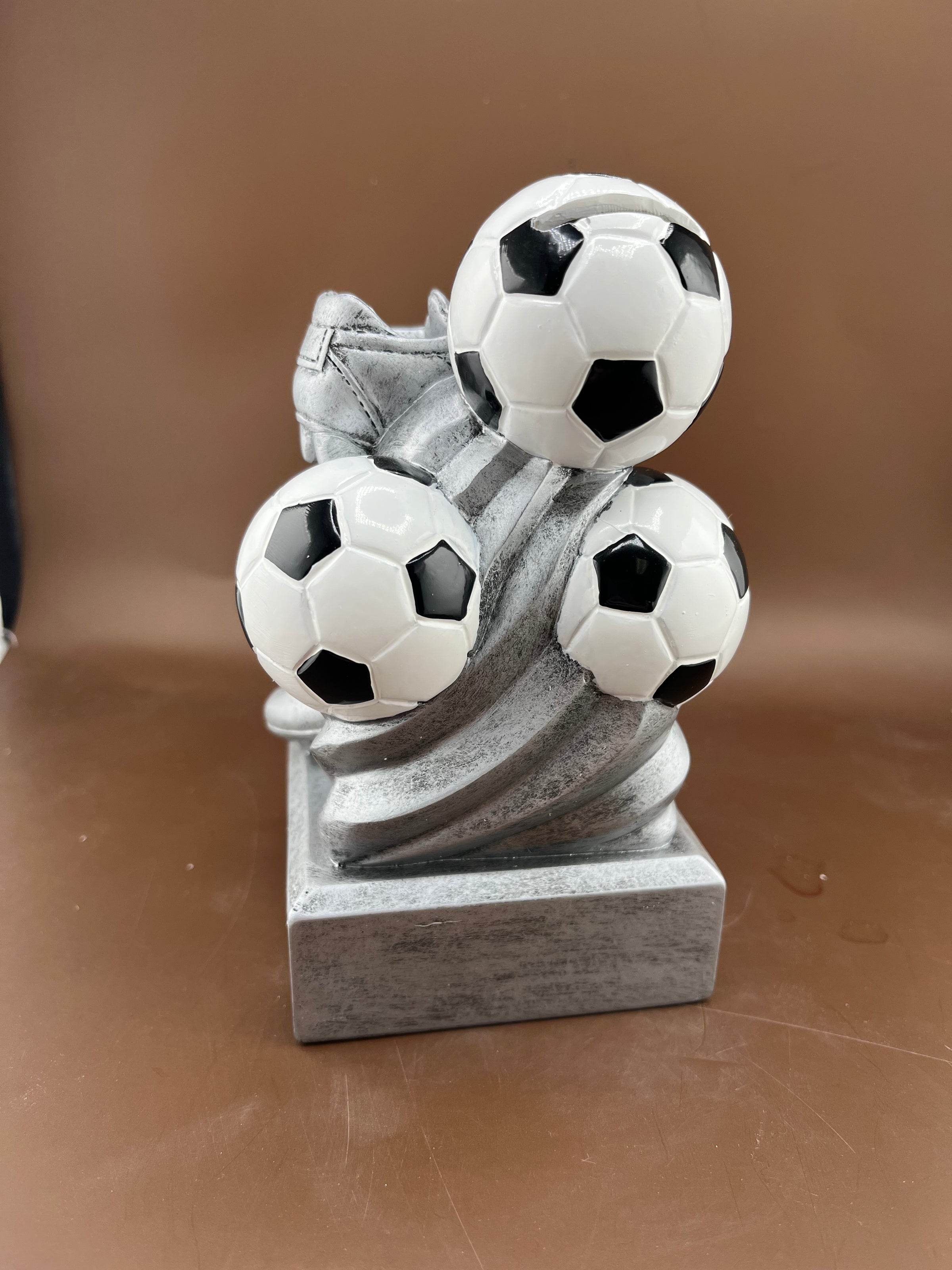 Soccer Sport Bank Resin Trophy - view 3