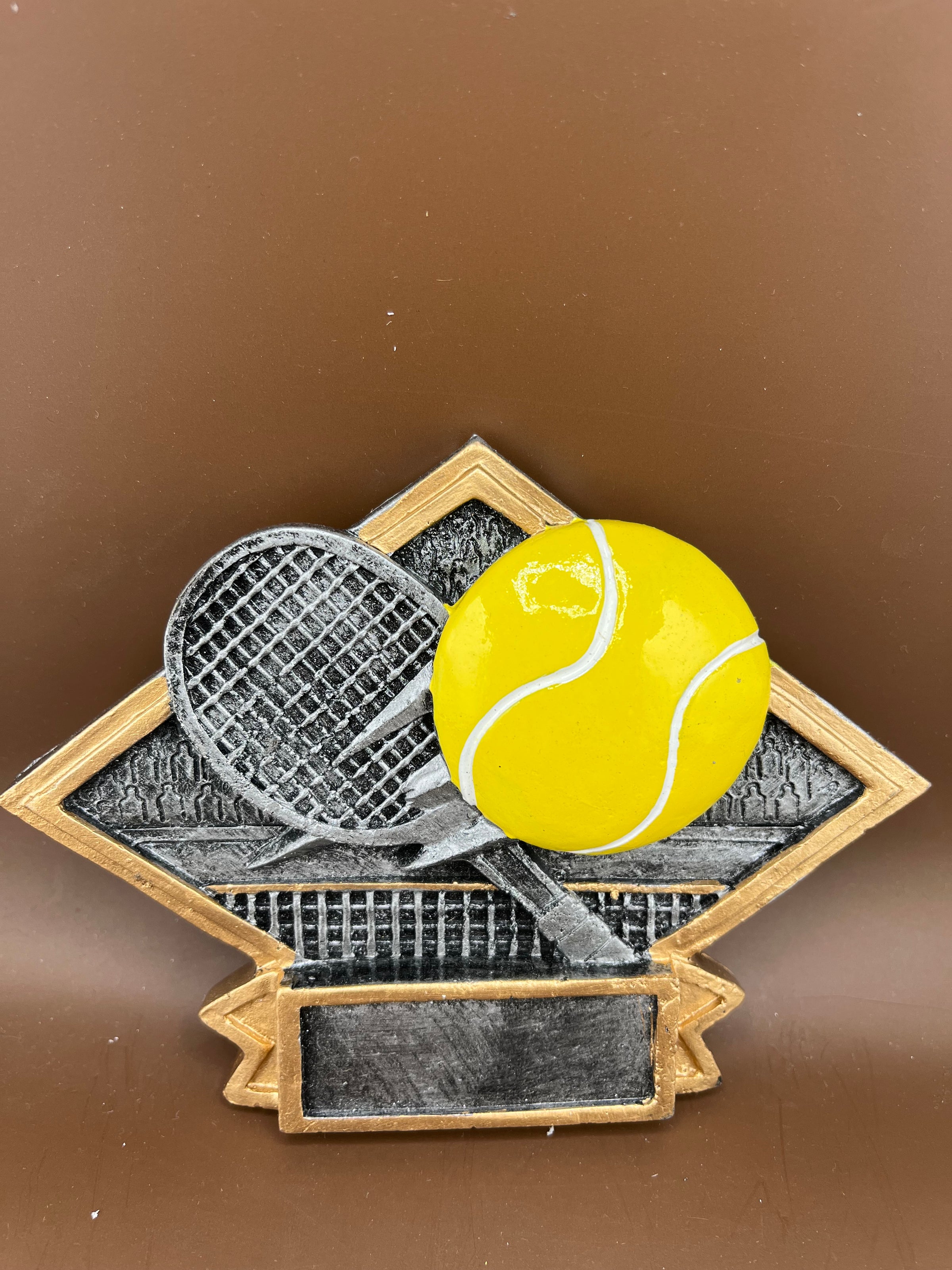 Tennis Diamond Plate Resin 8 1/2" x 6" - view 3