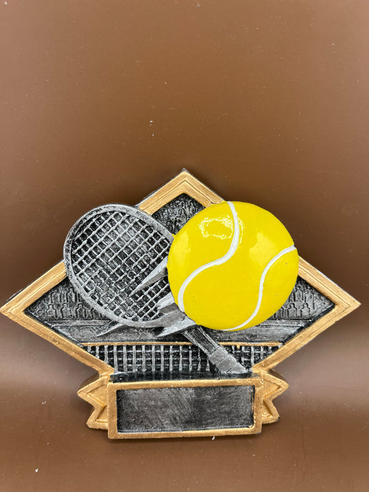 Tennis Diamond Plate Resin 8 1/2" x 6" - view 3