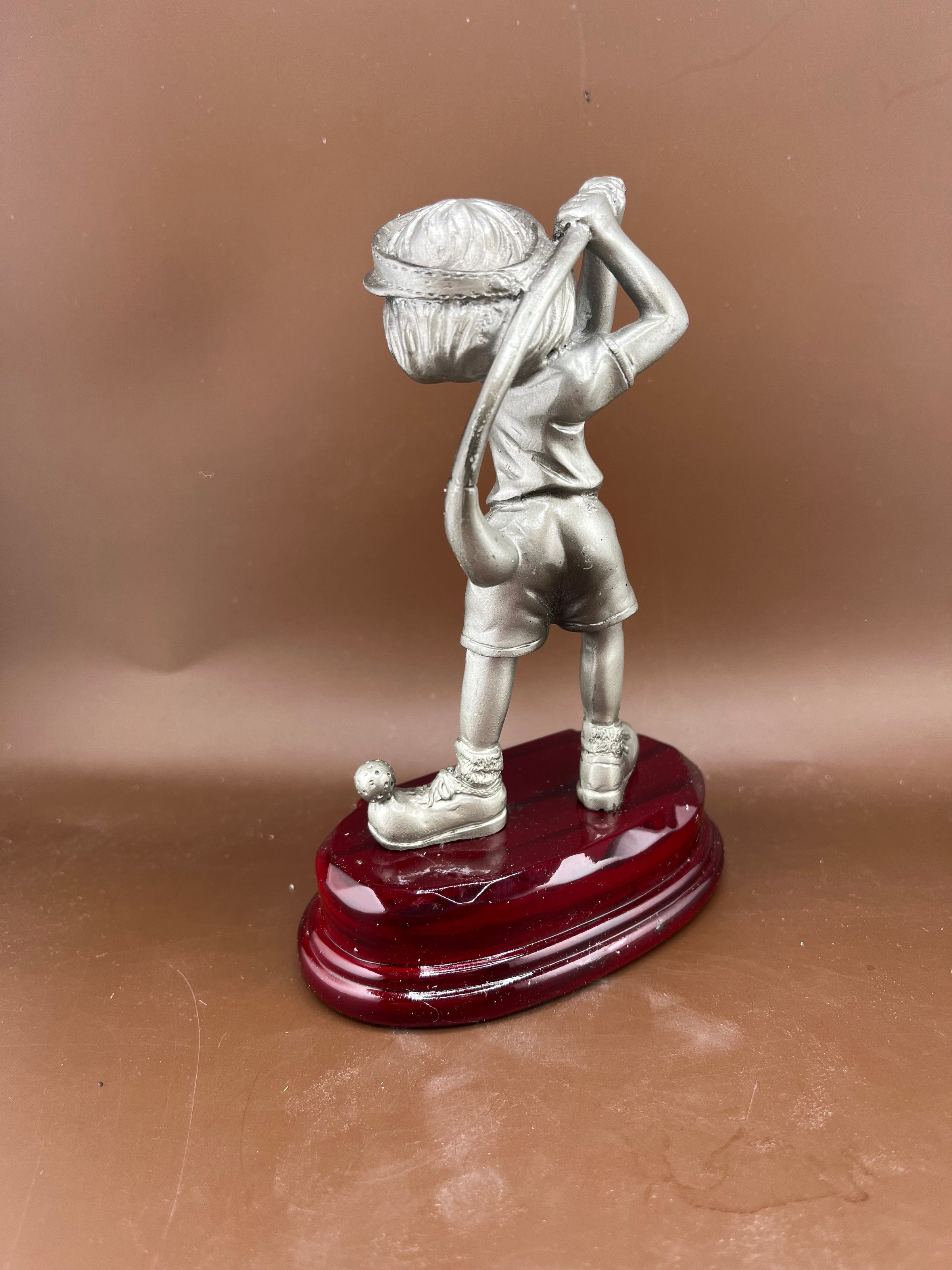 Comic Female Golfer Resin Trophy - view 5