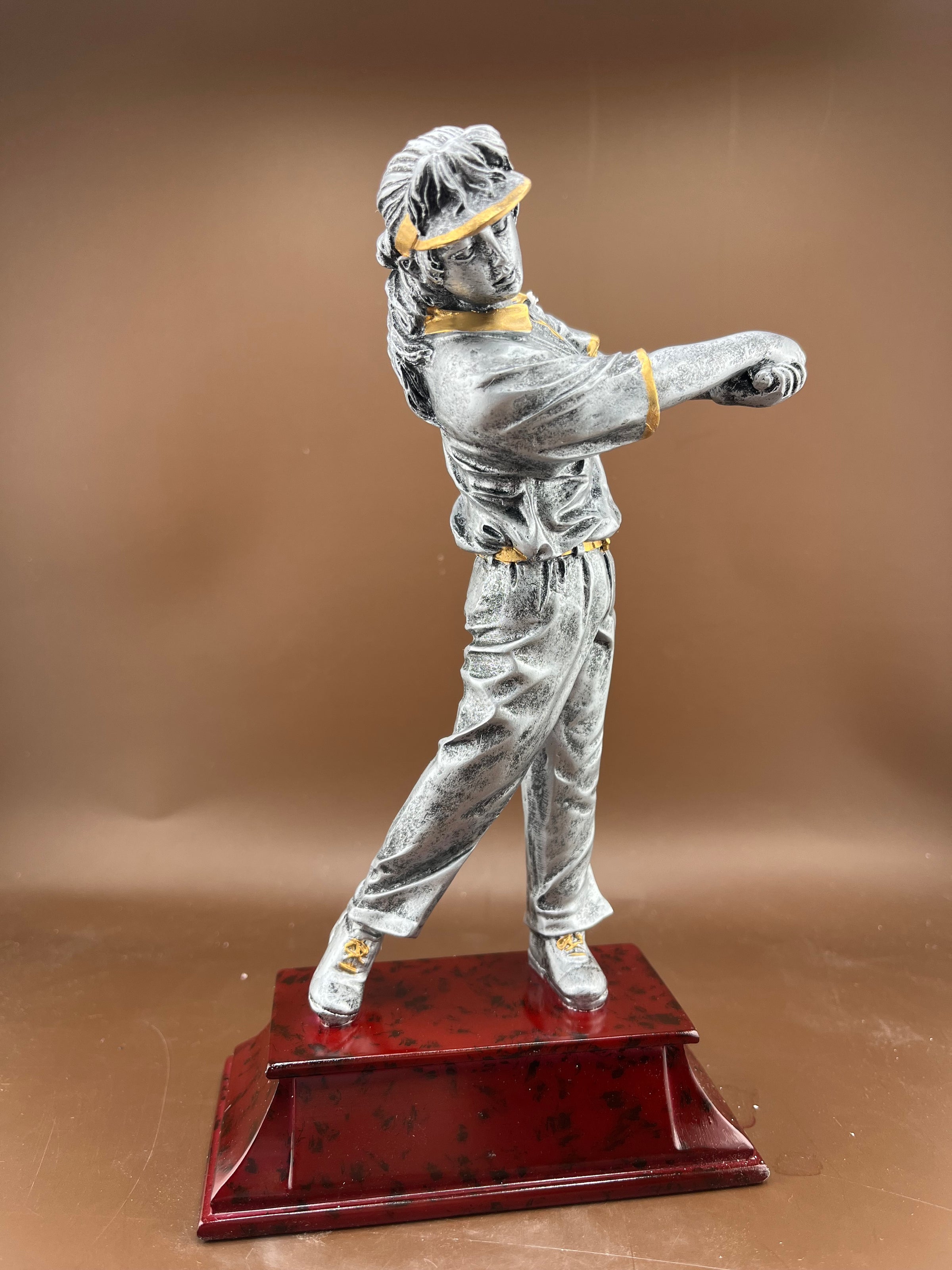 Female Golfer 8" Resin Trophy - view 3