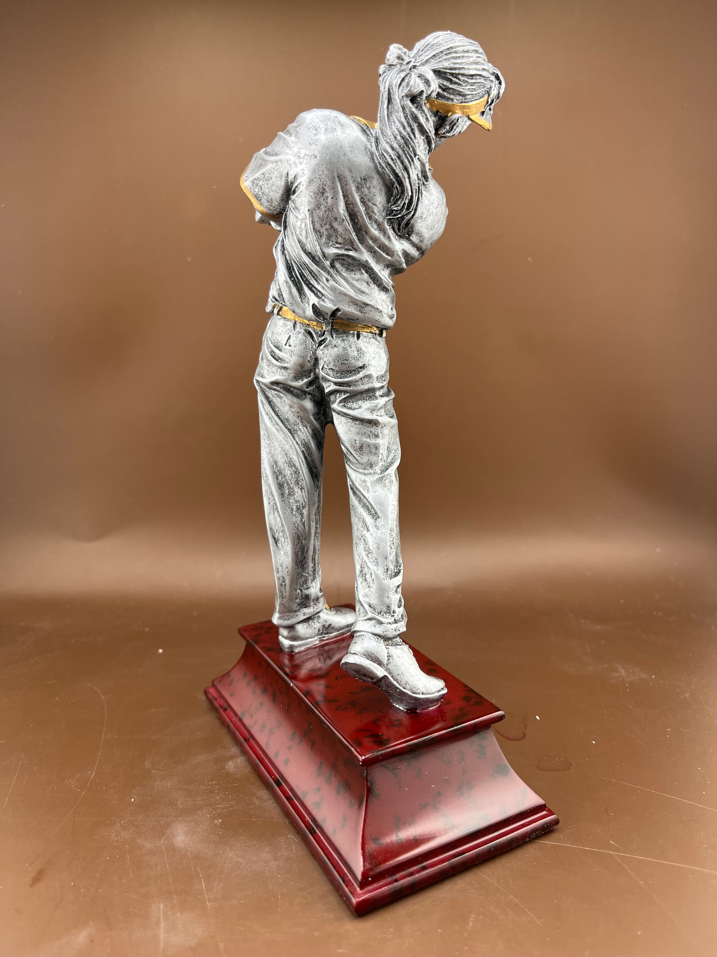 Female Golfer 8" Resin Trophy - view 6