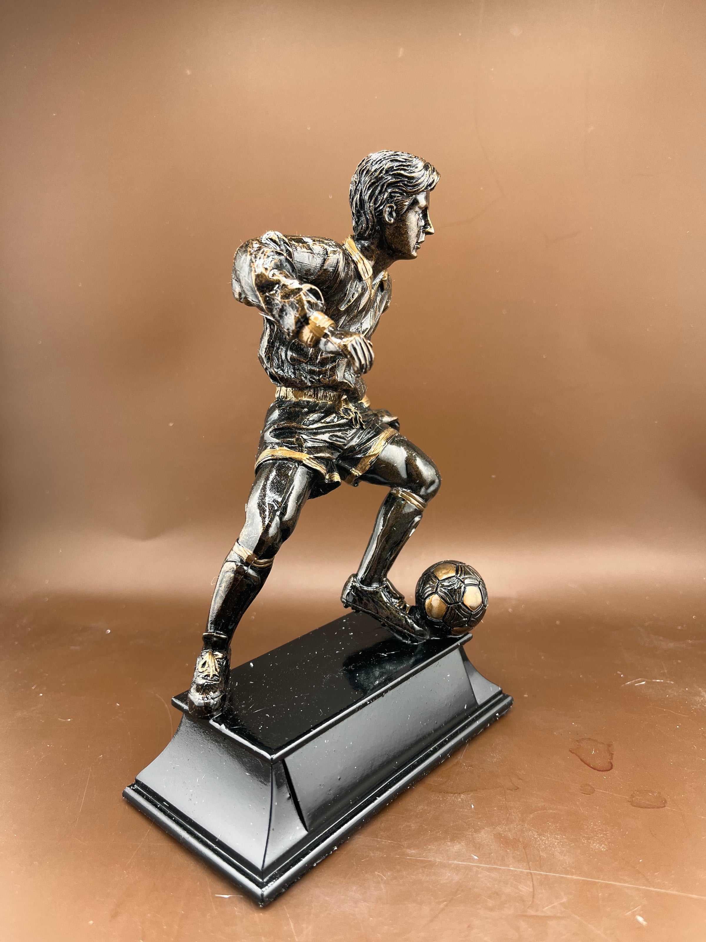 Male Soccer Action 8" Resin Trophy - view 2