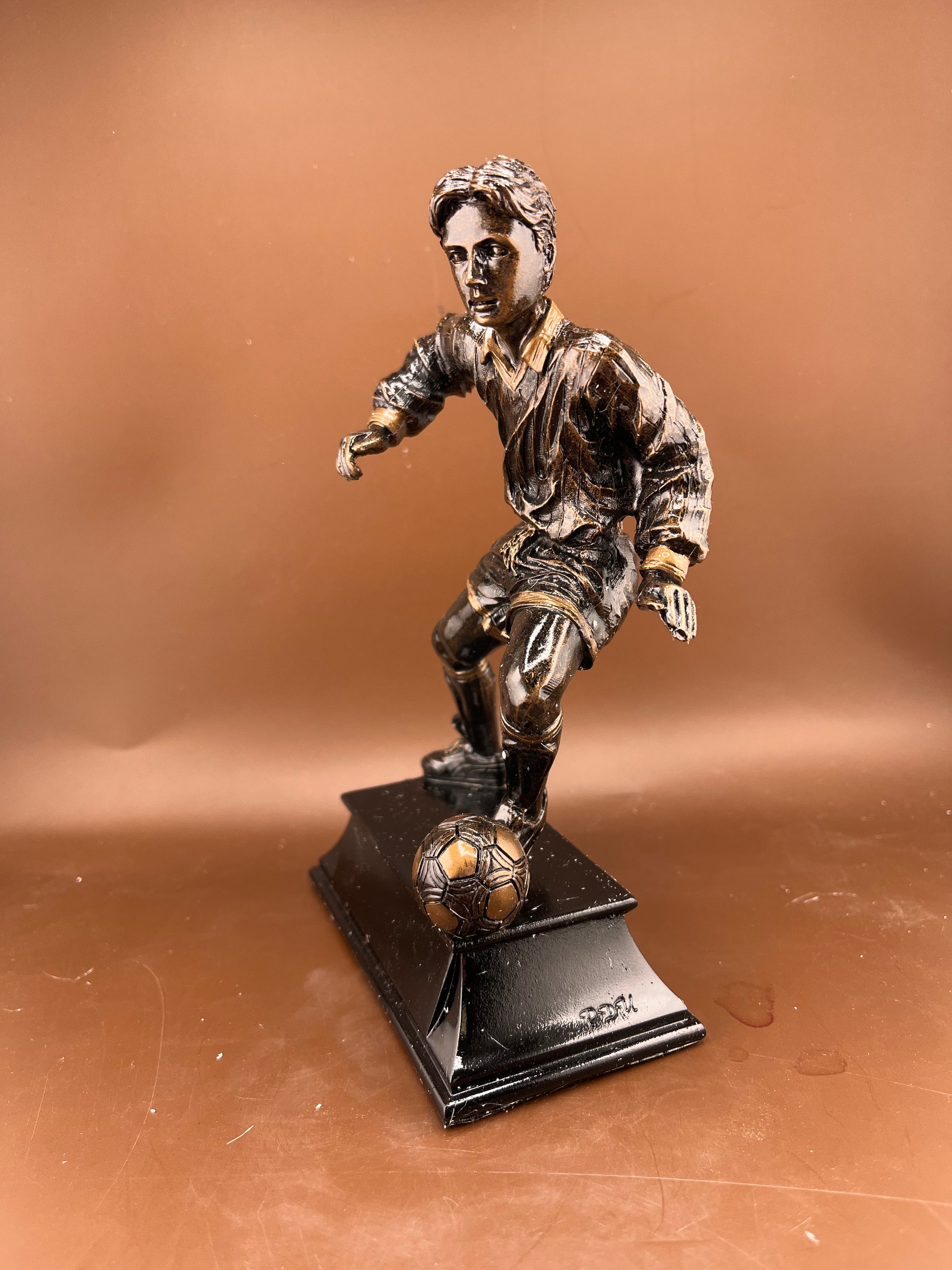 Male Soccer Action 8" Resin Trophy - view 4