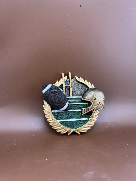 Football Resin Plaque 3.25" - view 2