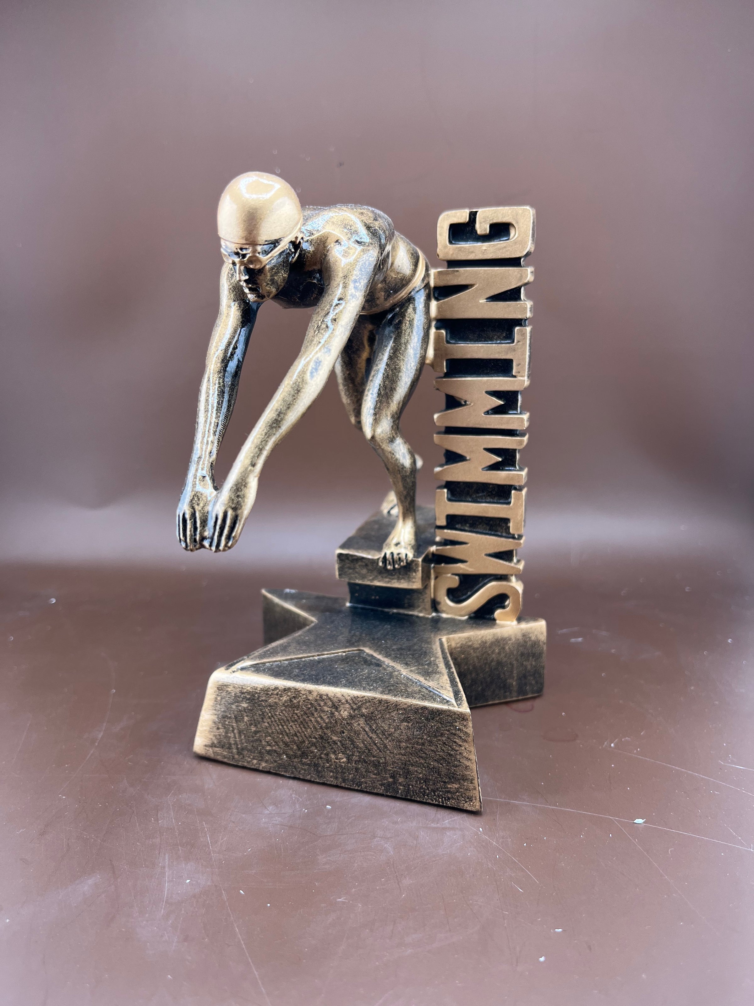 Billboard Series Swimming Resin Trophy 8.5" - view 2