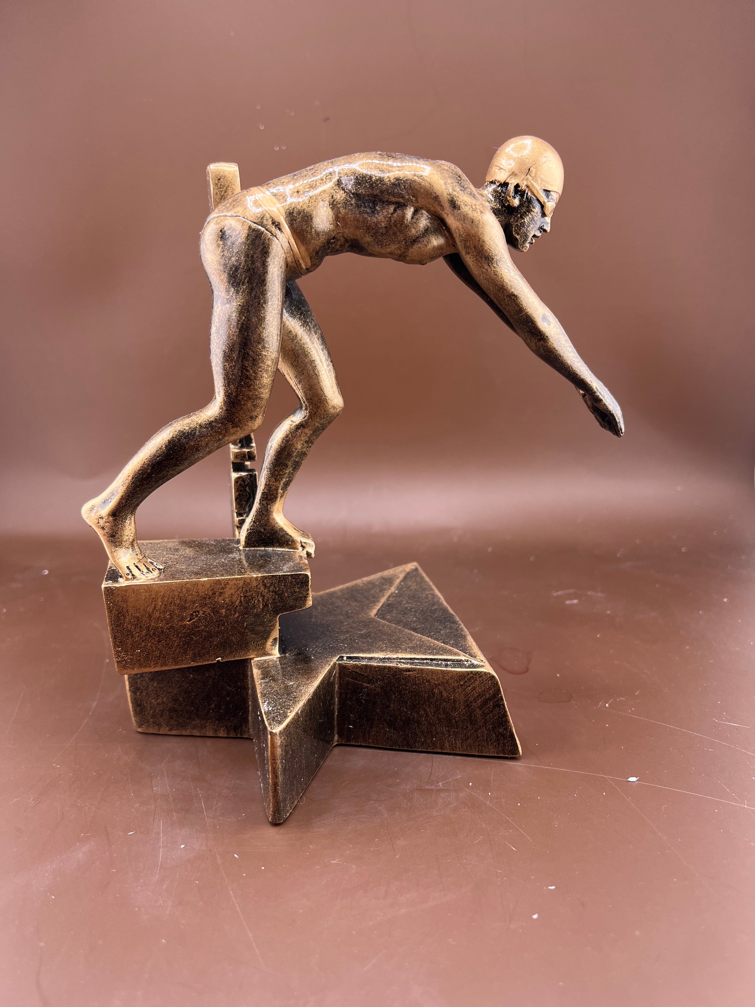 Billboard Series Swimming Resin Trophy 8.5" - view 4