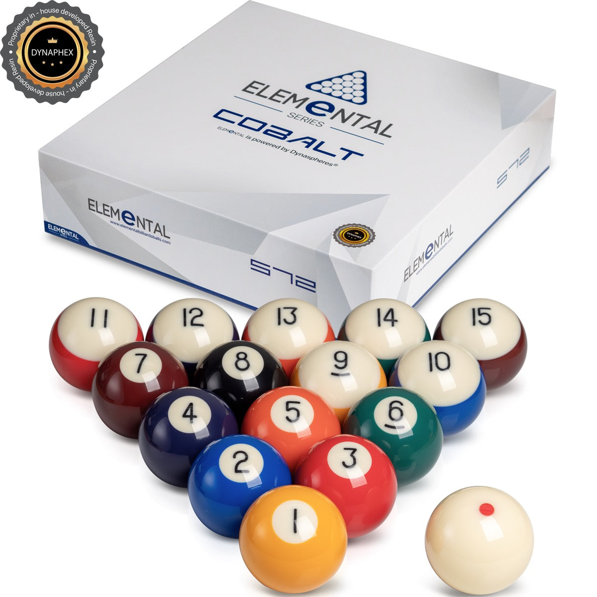 DYNA SPHERE COBALT BILLIARD BALLS