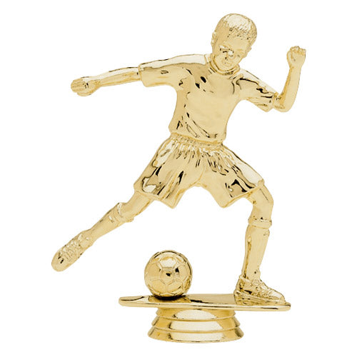 Junior Soccer Figure, Male, Gold - 5"