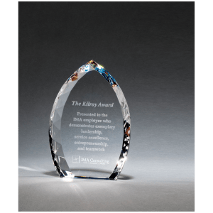 (Tapered) Crystal Flame with Jeweled Edge and Prism-Effect