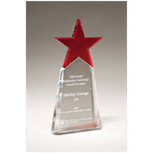 Crystal Star on Clear Crystal Base