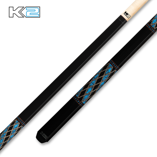 K2 Gloss Cue with Diamond Simulated Wrap - view 3