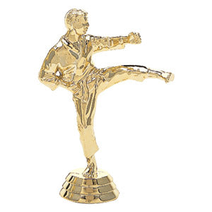 Karate Figure, Male, Gold - 4 1/4"