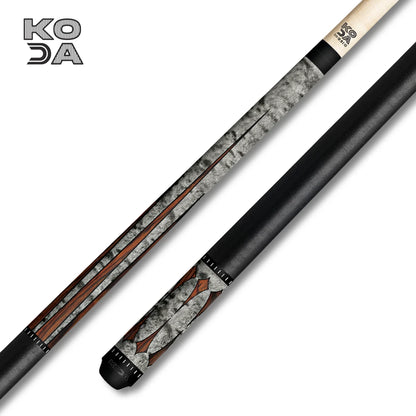 Koda Grey and Wood Grain Four Point Cue Stick