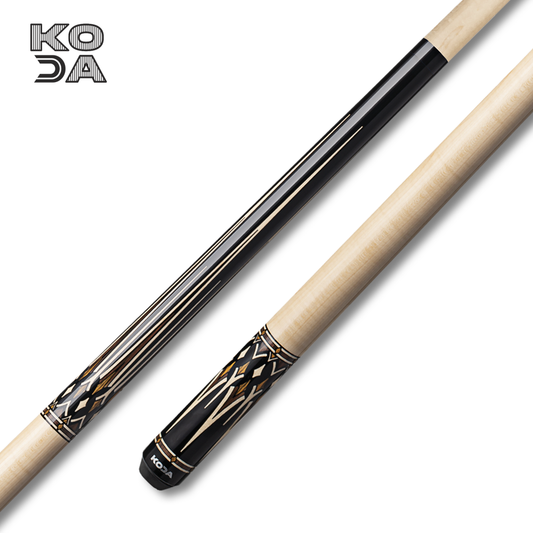 Koda Black with Cocobolo Overlay, Natural Maple Wrap, & Maple Shaft